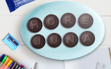 Bermain dan Berekspresi dengan Oreo Edisi Huruf 
